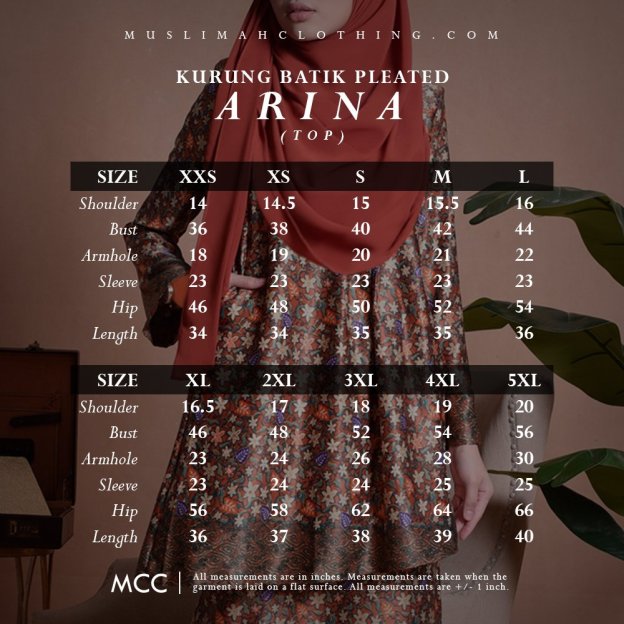 Baju Kurung Batik Pleated Arina - Turquoise