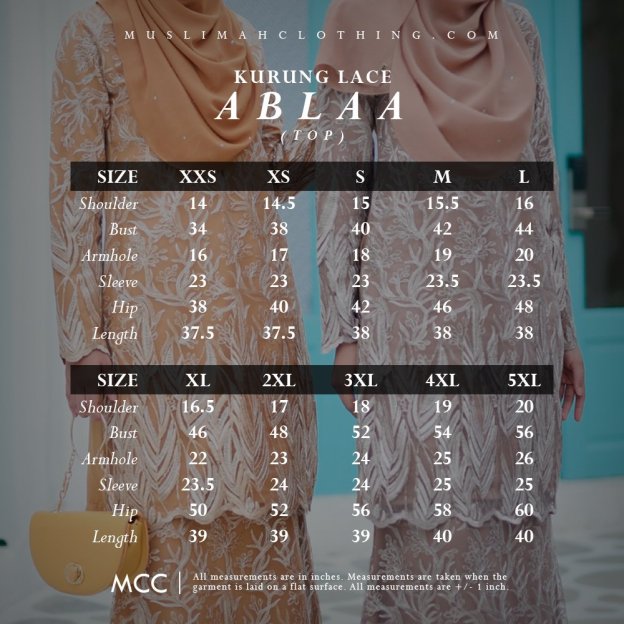 Baju Kurung Lace Ablaa - Latte Brown