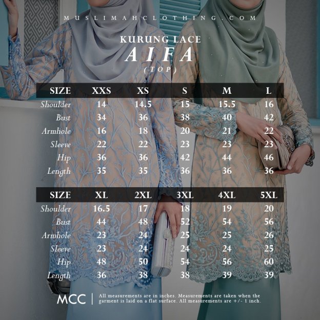 Baju Kurung Lace Aifa - Pistachio Nut