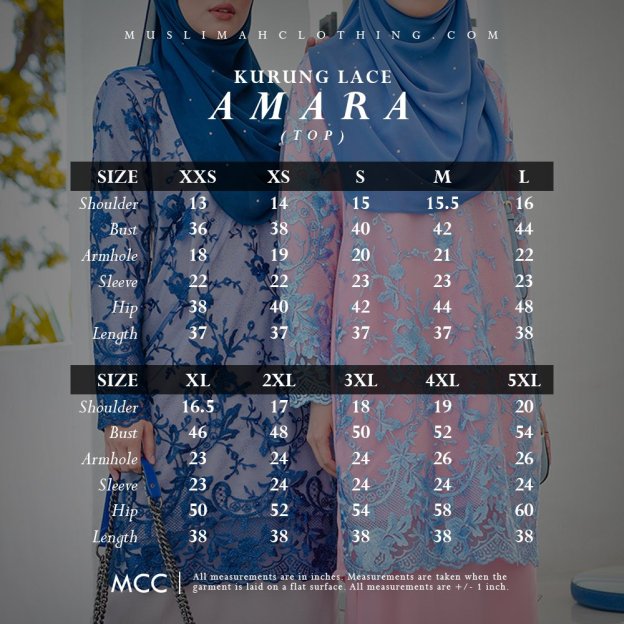Baju Kurung Lace Amara - Aqua Green