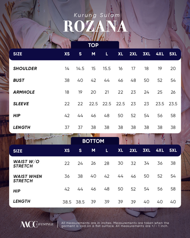 Baju Kurung Sulam Rozana