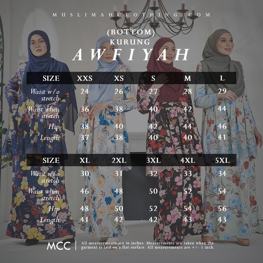 Baju Kurung Awfiyah - Dark Blue
