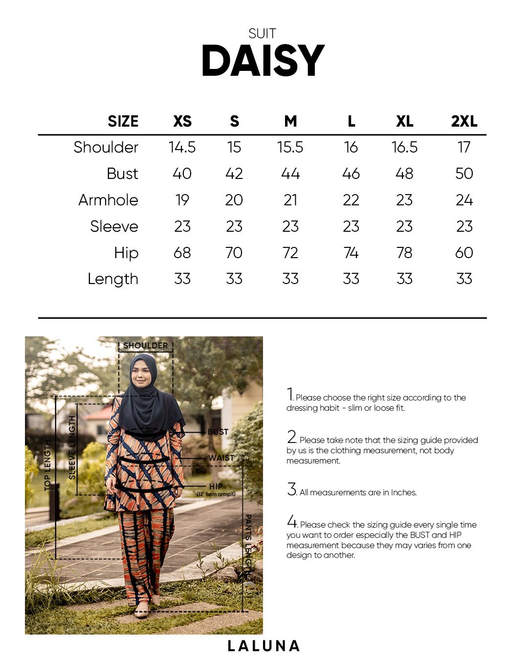 Suit Daisy Laluna X MCC - Golden Black