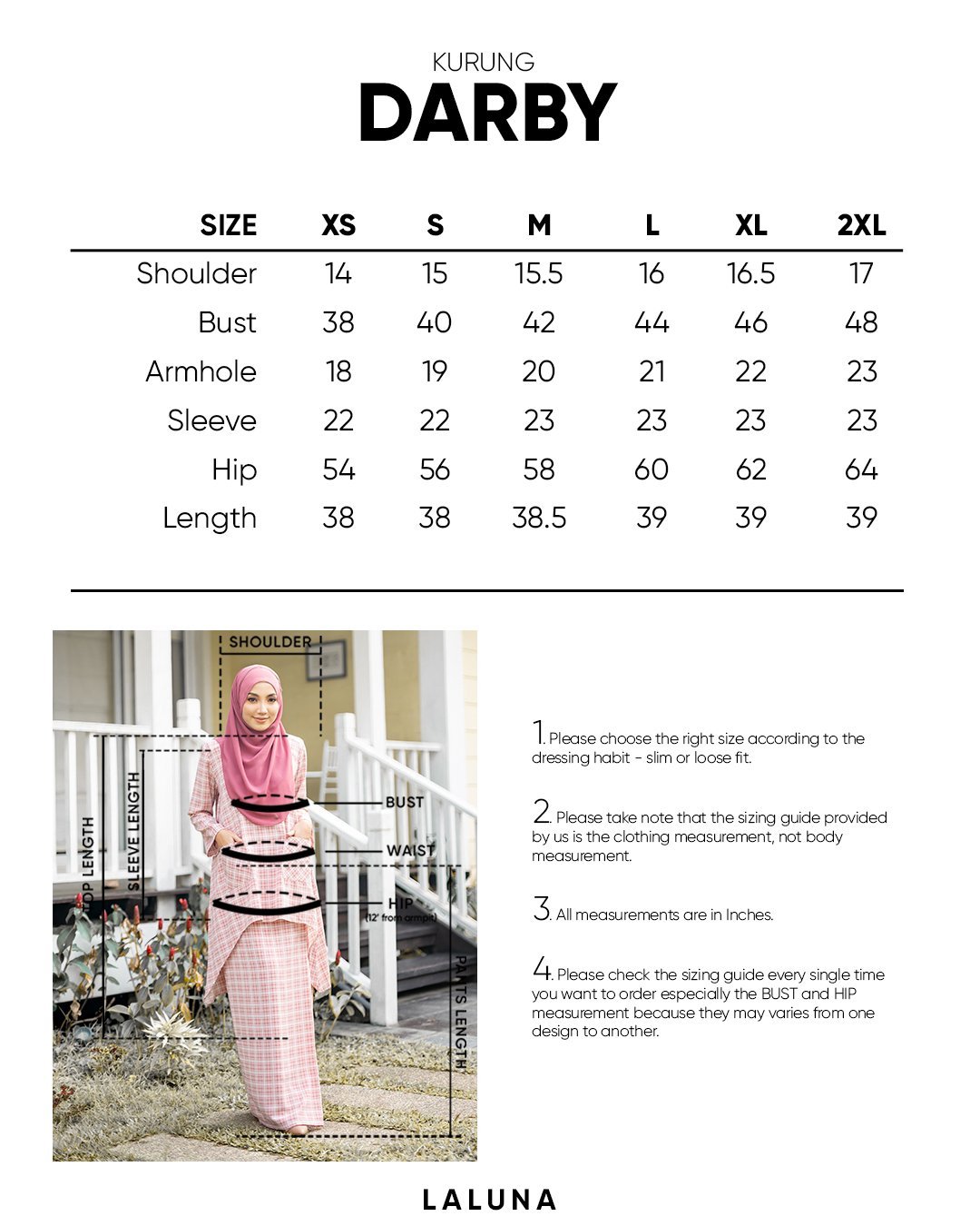 Baju Kurung Darby Laluna X MCC - Pewter Grey