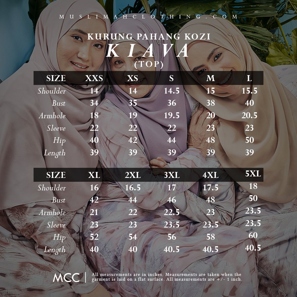 Baju Kurung Pahang Kozi Kiava - Silver Grey