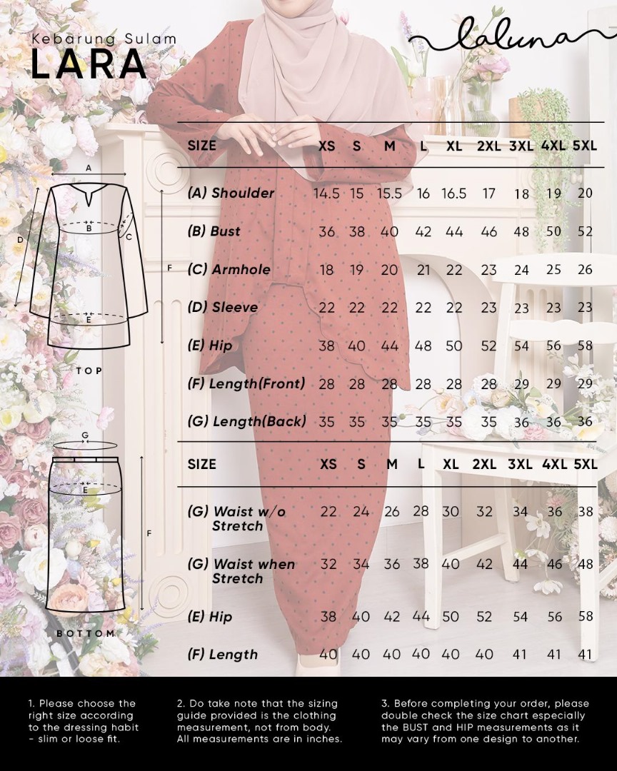 Baju Kebarung Sulam Lara