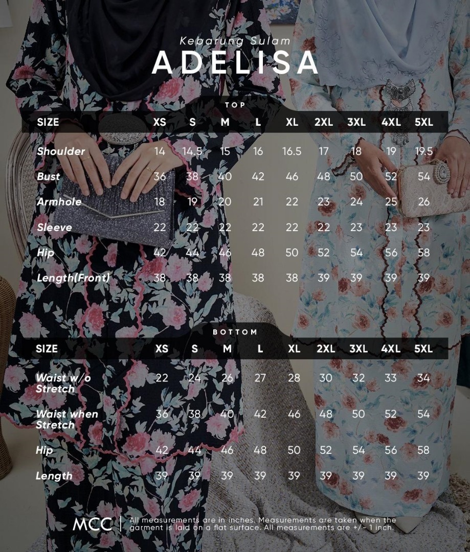 Baju Kebarung Sulam Adelisa