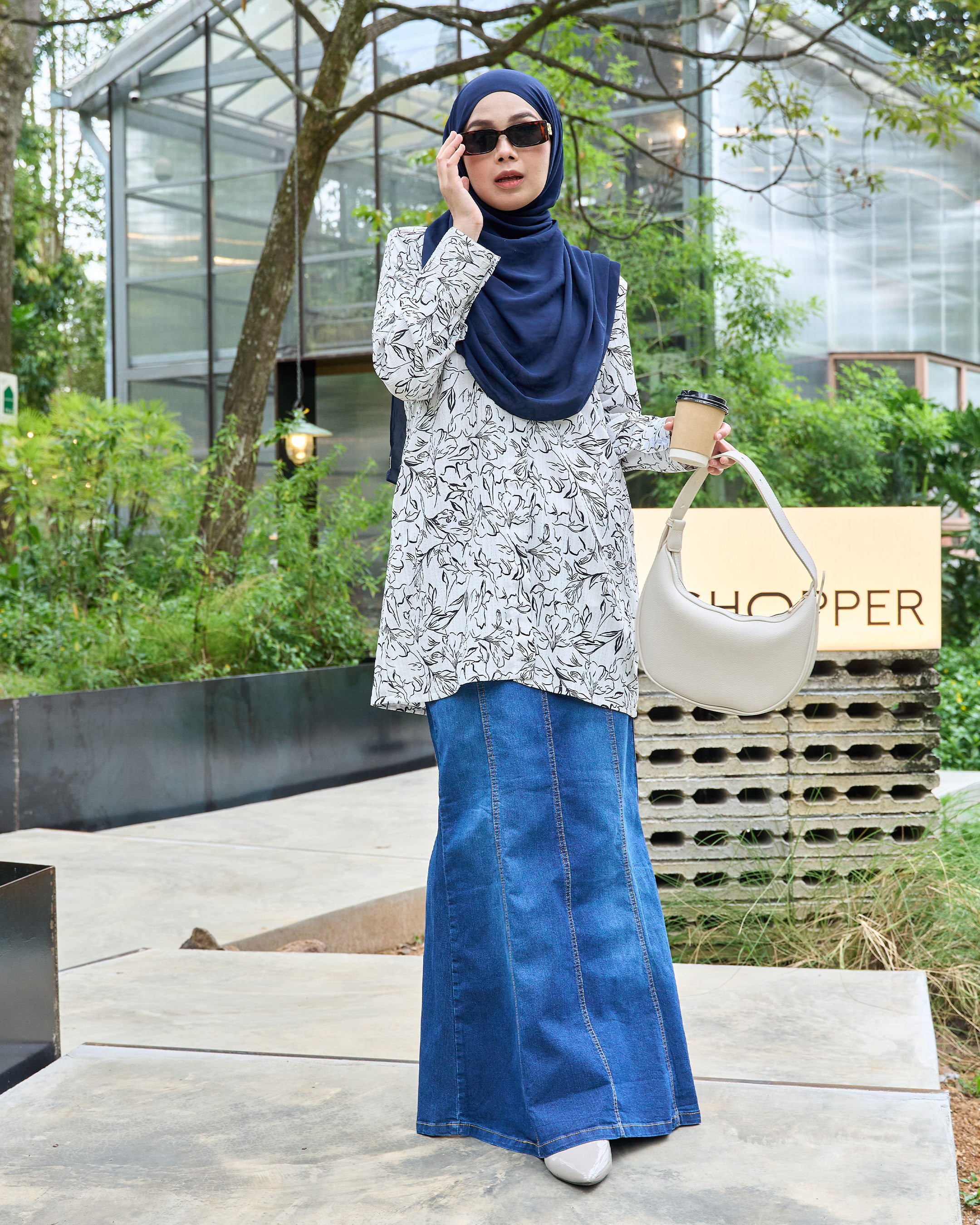 Skirt Denim Jeans Hessa Flare Series