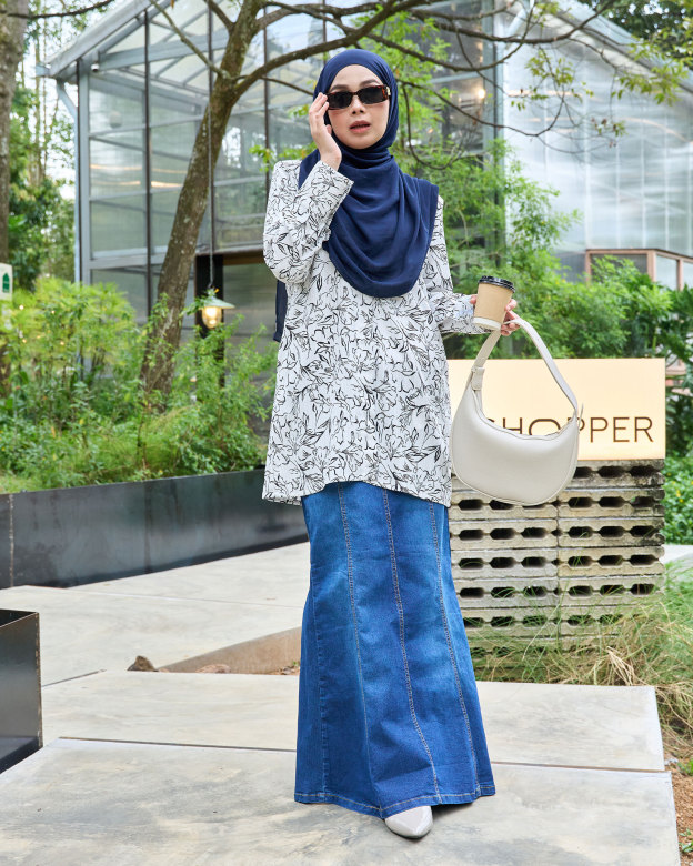 Skirt Denim Jeans Hessa Flare Series