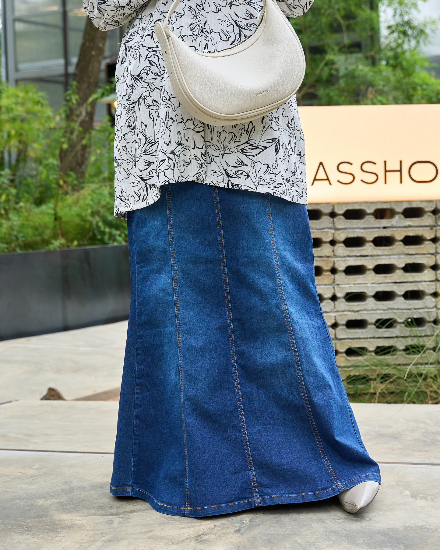 Skirt Denim Jeans Hessa Flare Series