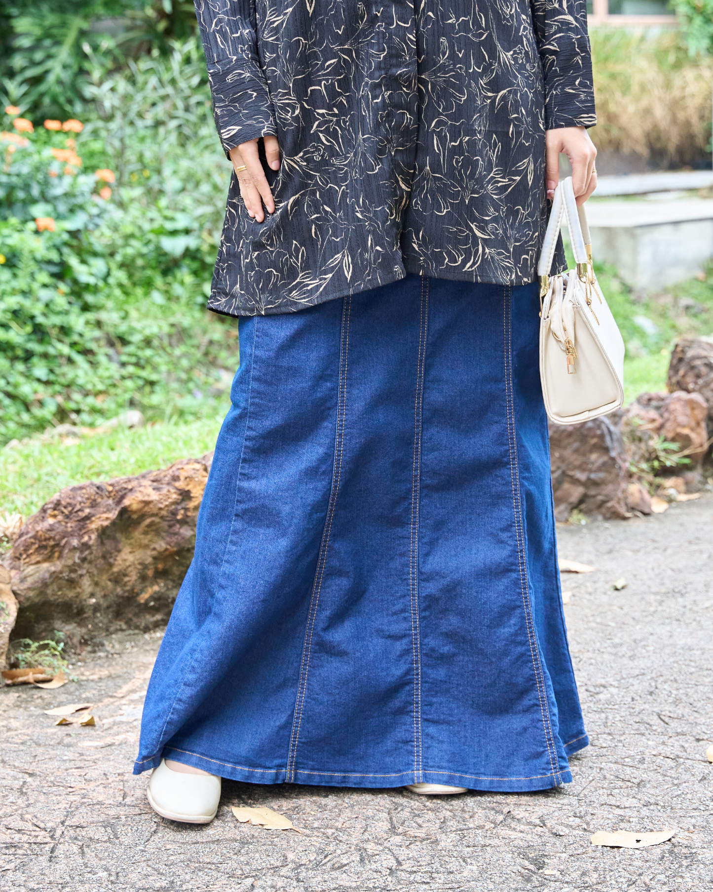 Skirt Denim Jeans Hessa Flare Series