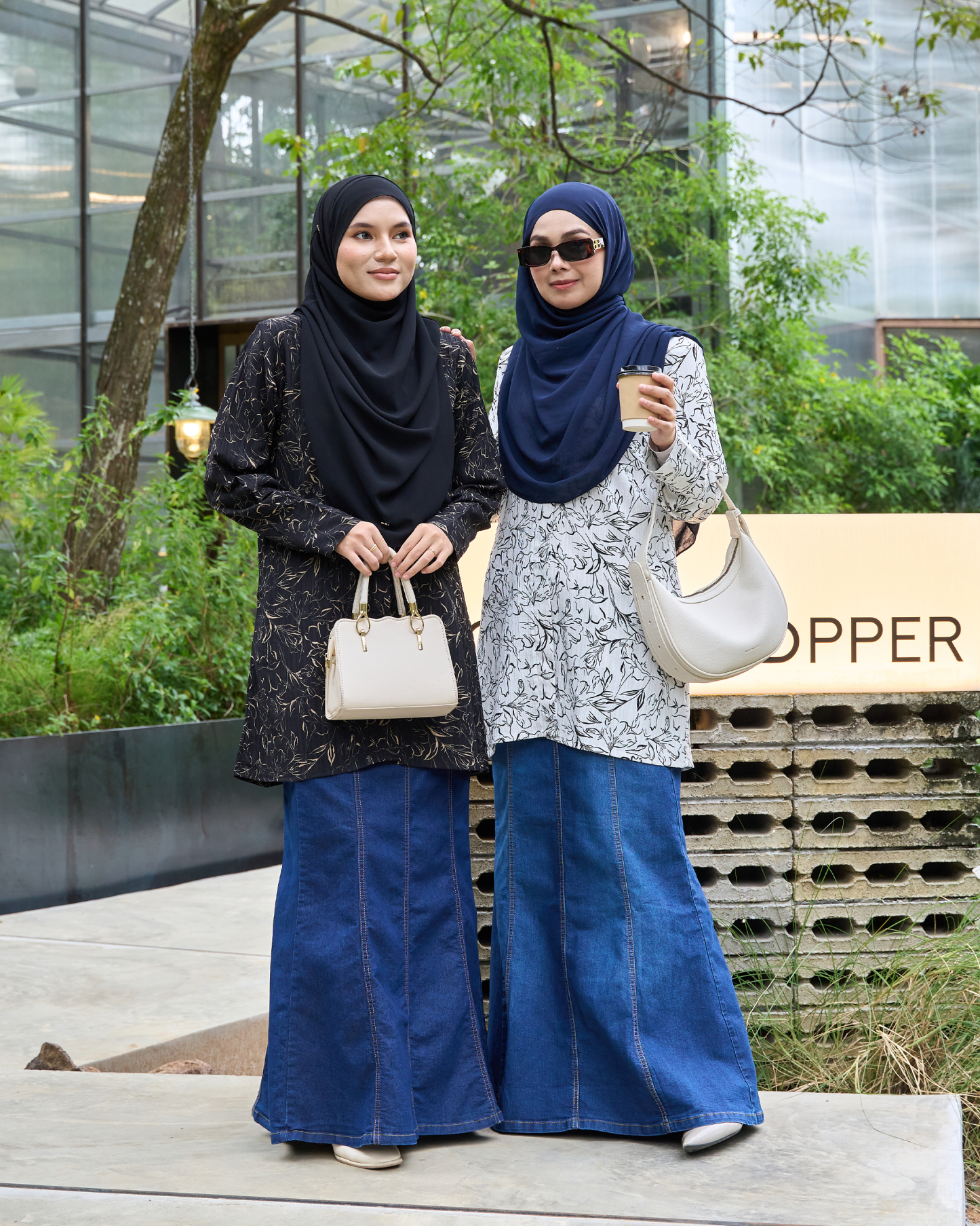 Skirt Denim Jeans Hessa Flare Series