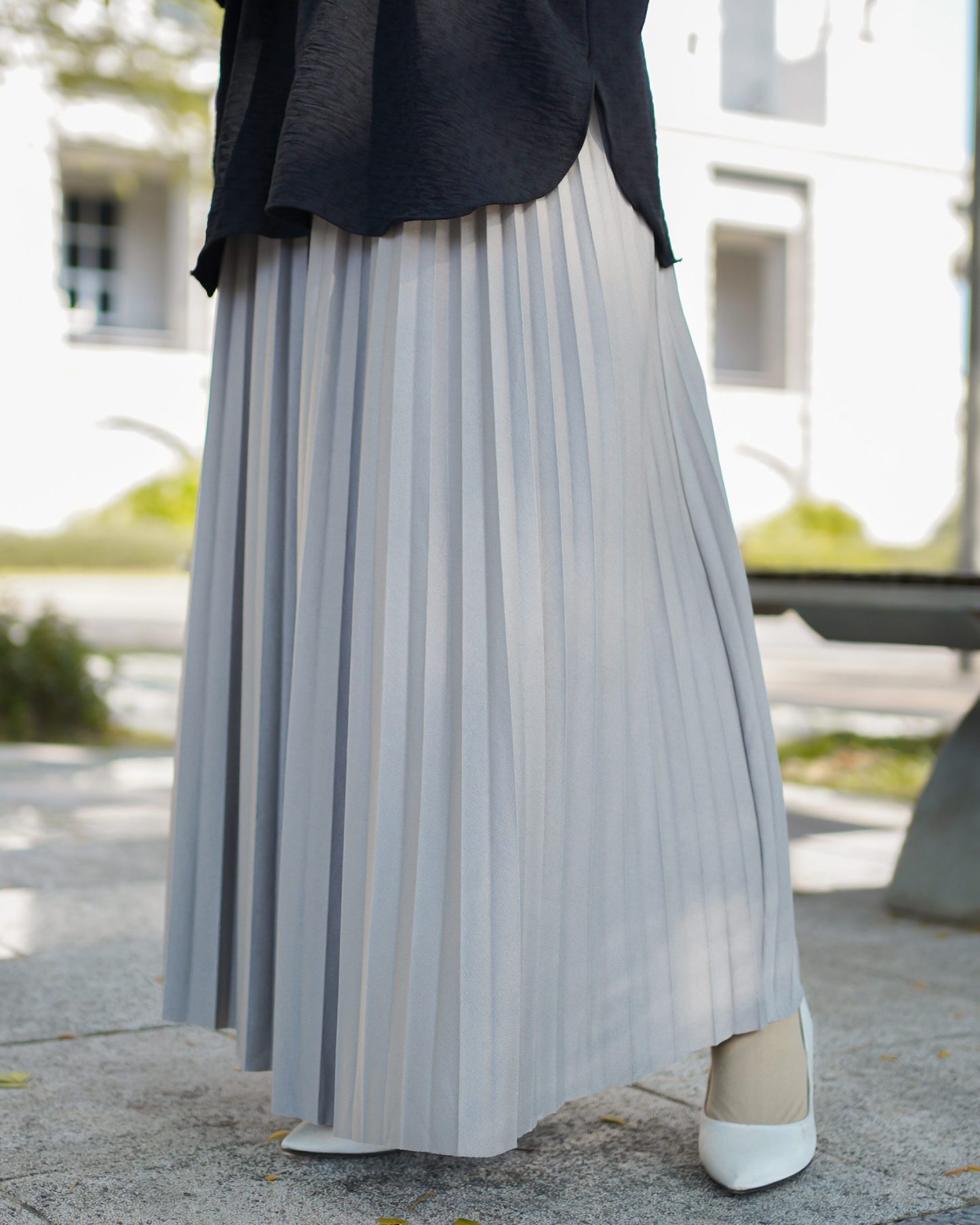 Skirt Pleated Lilie Laluna X MCC - Ash Trout