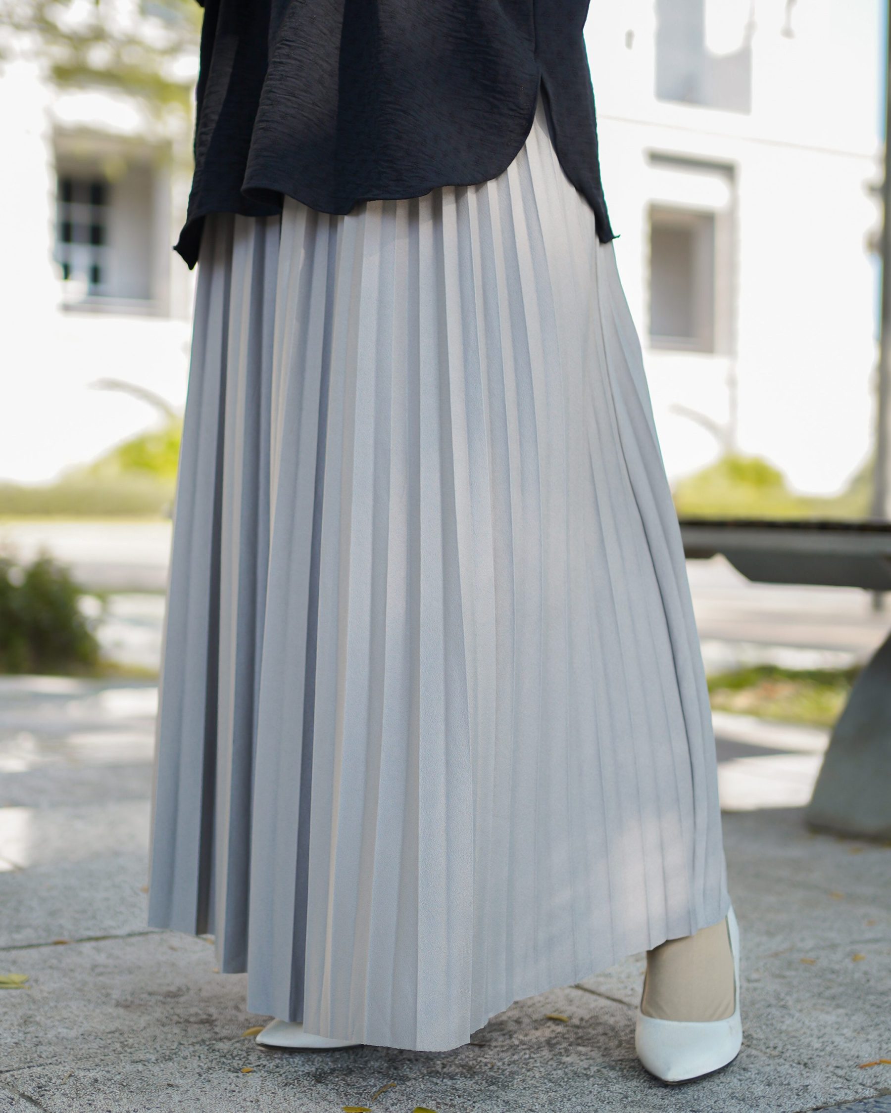 Skirt Pleated Lilie Laluna X MCC - Ash Trout