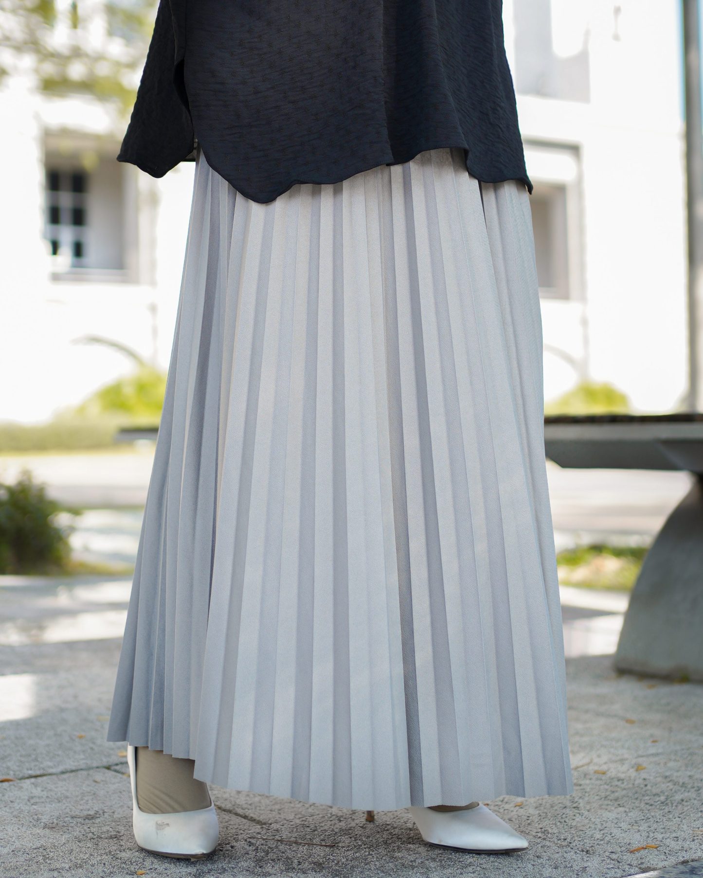 Skirt Pleated Lilie Laluna X MCC - Ash Trout