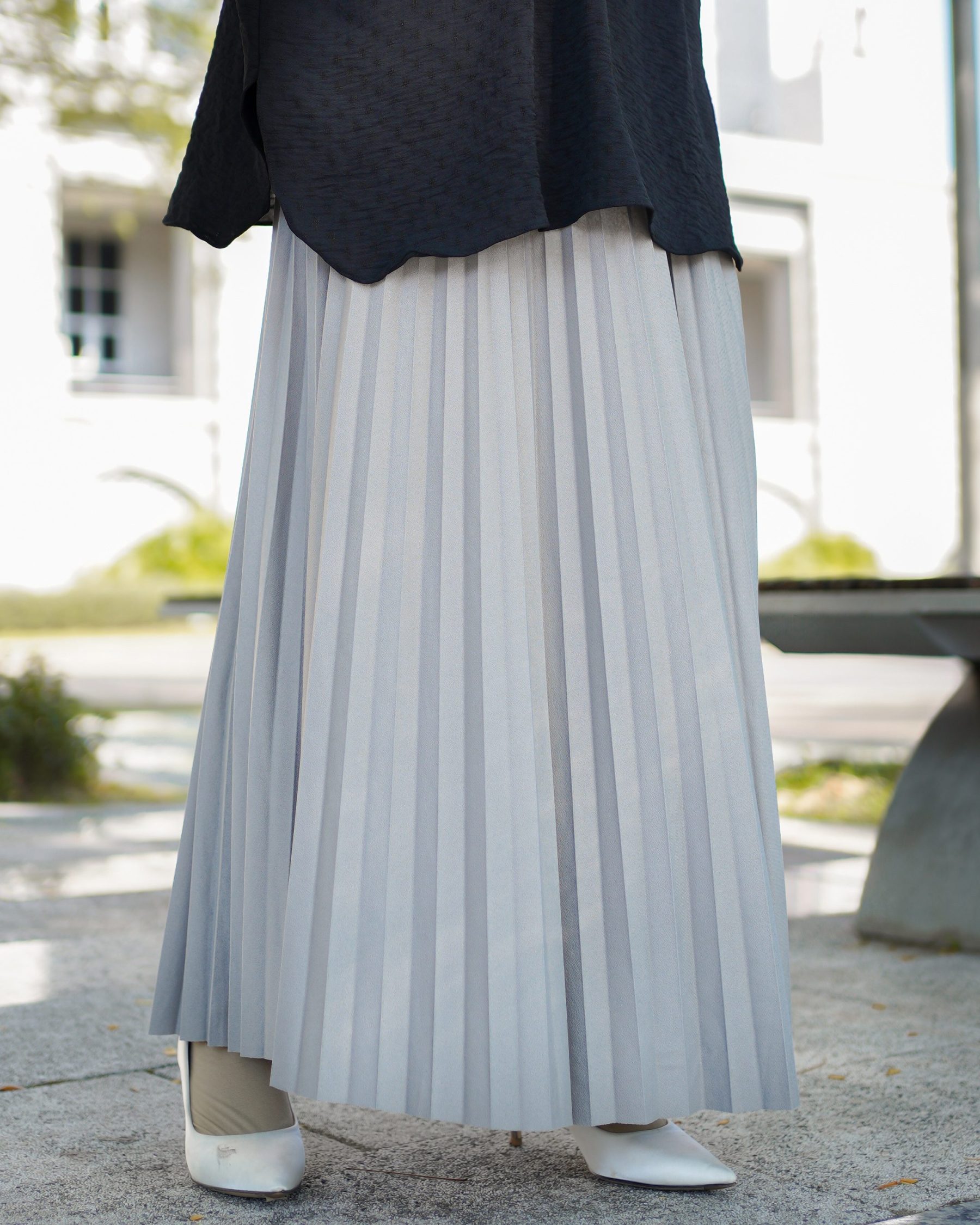 Skirt Pleated Lilie Laluna X MCC - Ash Trout