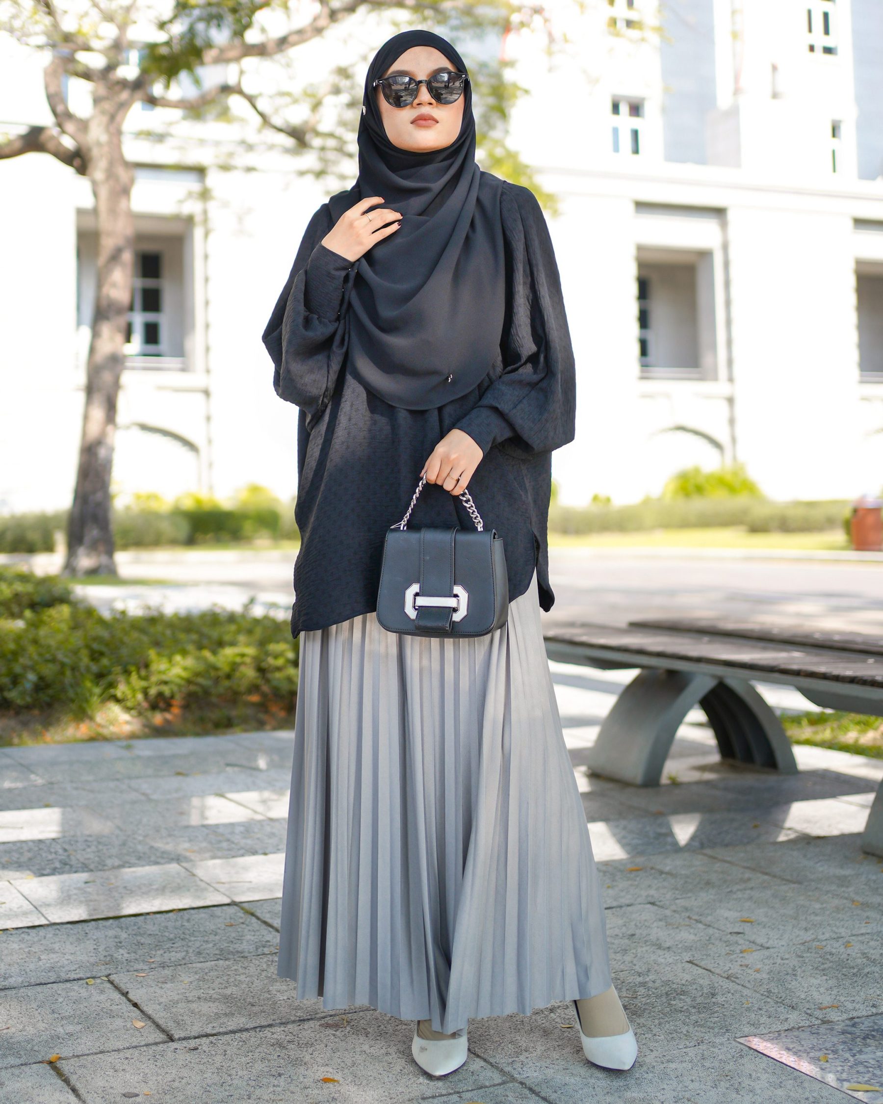 Skirt Pleated Lilie Laluna X MCC - Ash Trout