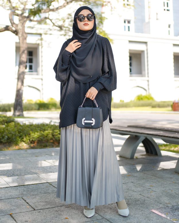 Skirt Pleated Lilie Laluna X MCC - Ash Trout