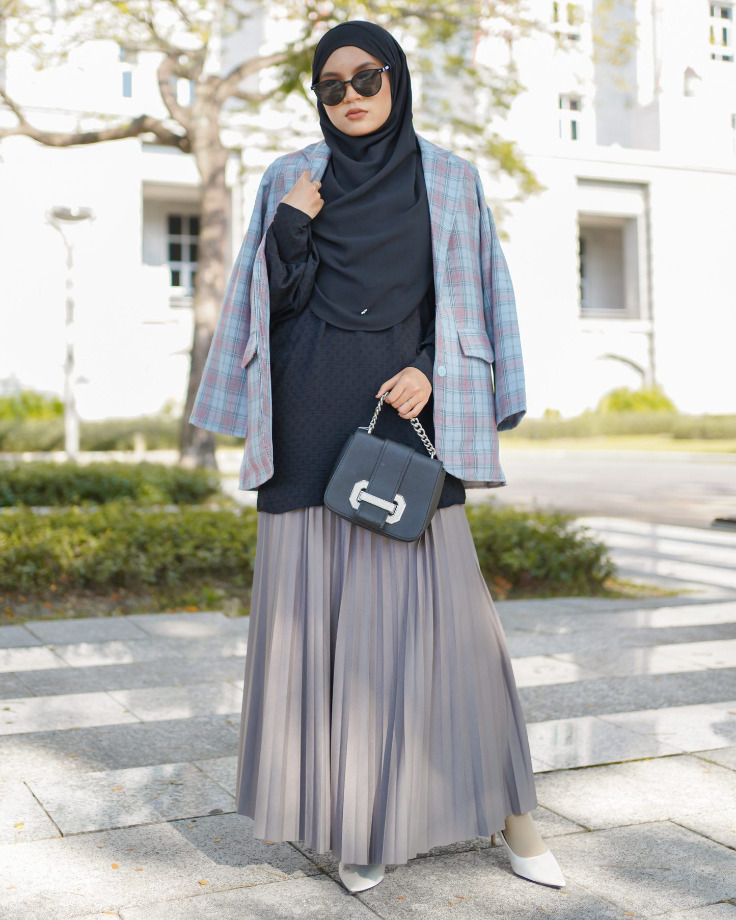 Skirt Pleated Lilie Laluna X MCC - Ash Trout