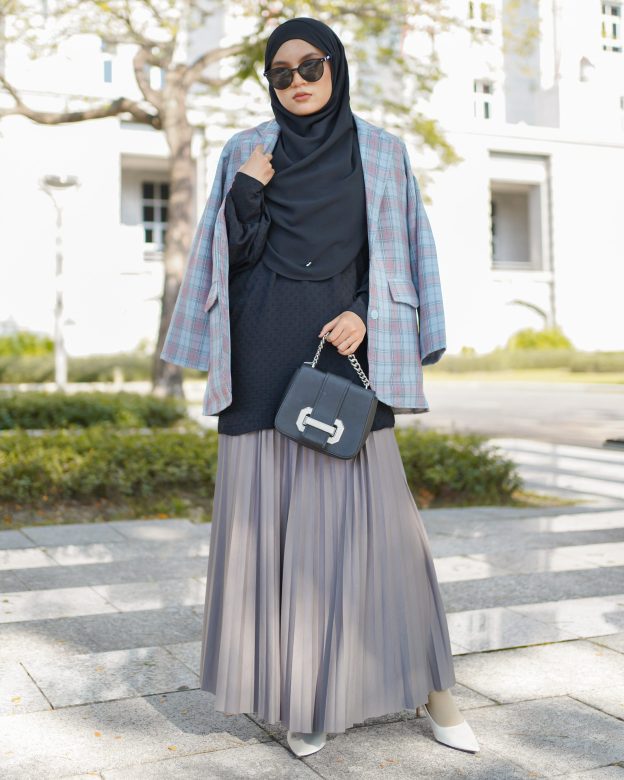 Skirt Pleated Lilie Laluna X MCC - Ash Trout
