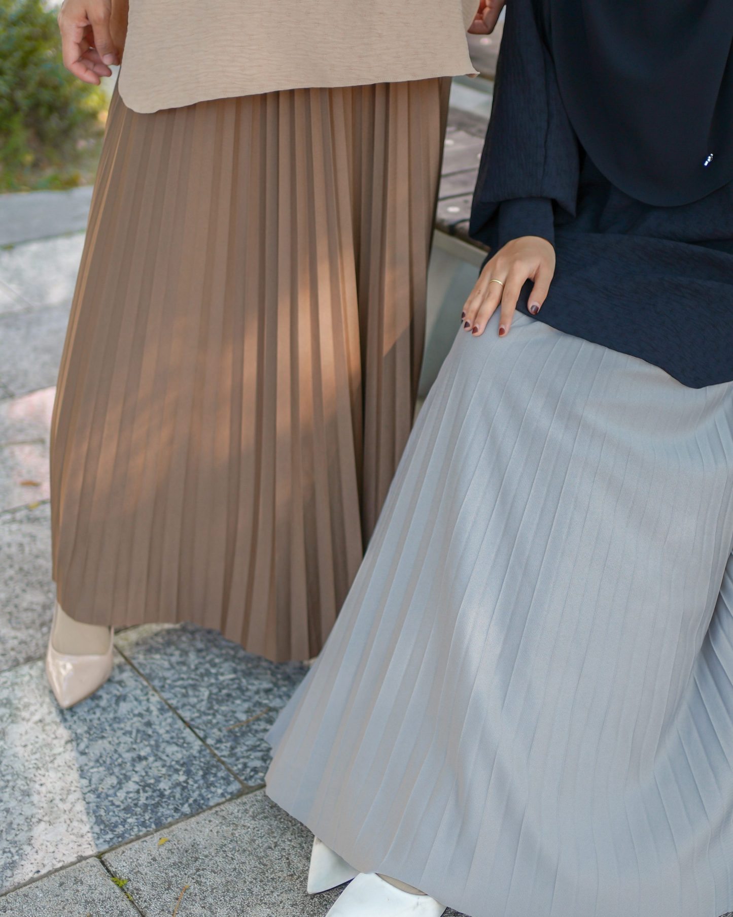 Skirt Pleated Lilie Laluna X MCC - Peanut Brown
