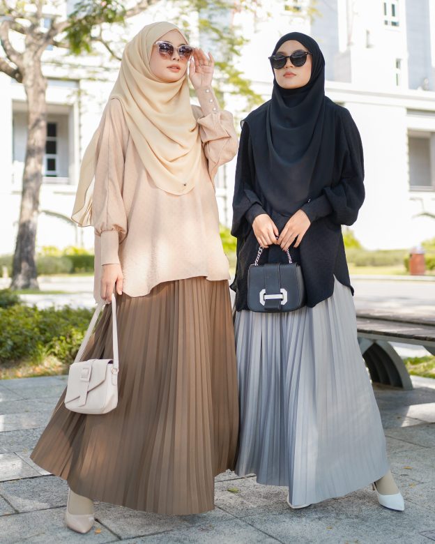 Skirt Pleated Lilie Laluna X MCC - Ash Trout
