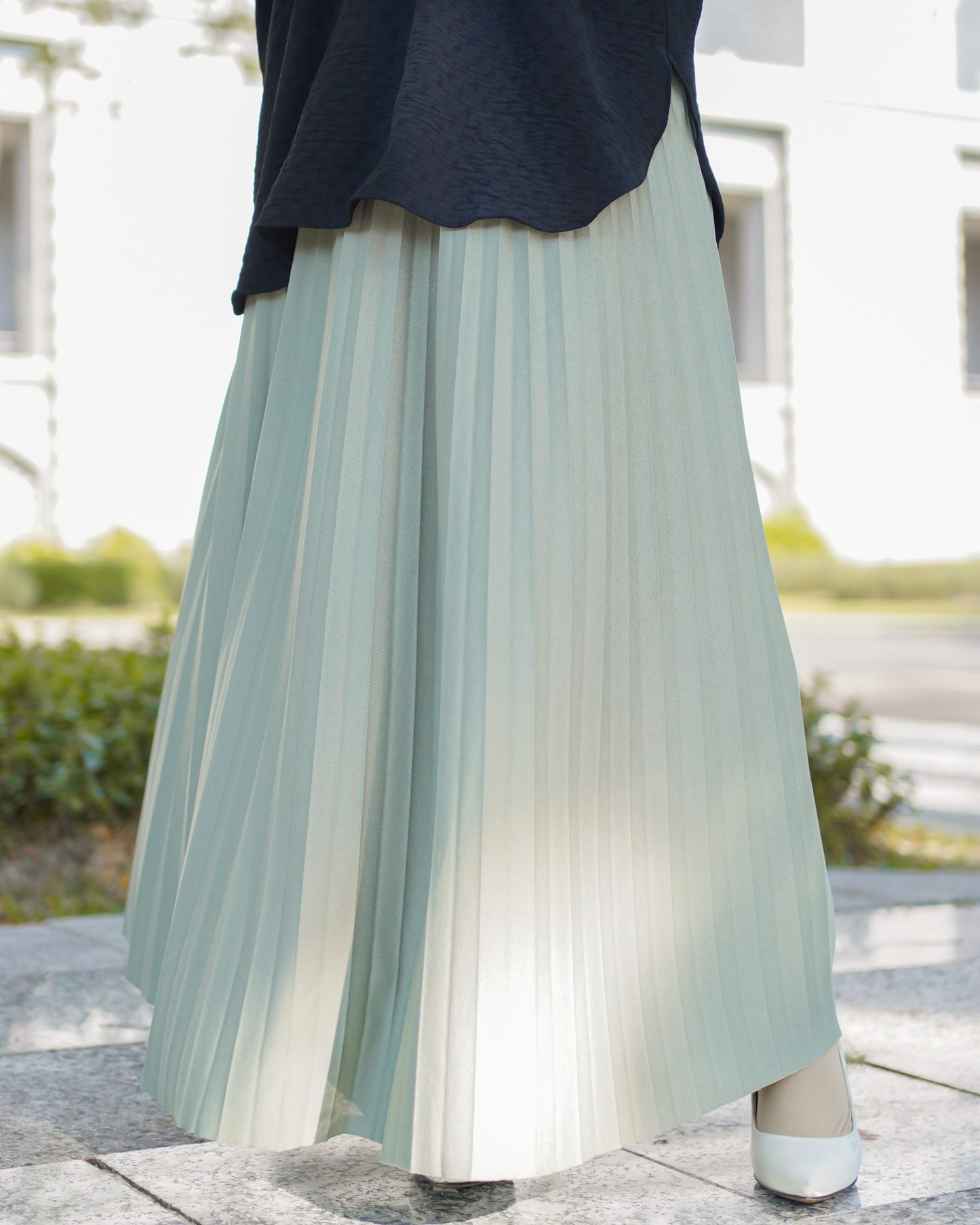 Skirt Pleated Lilie Laluna X MCC - Pistachio