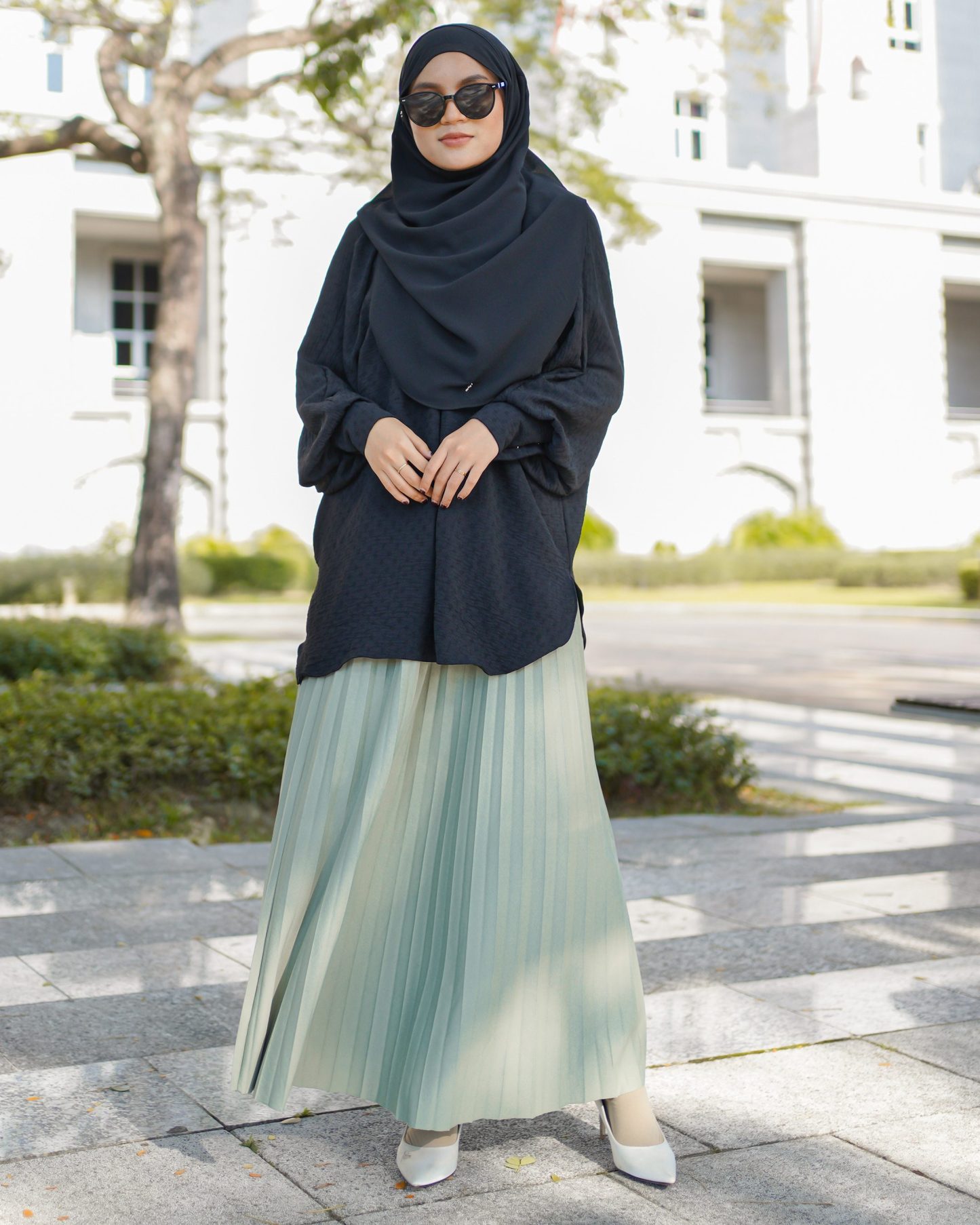 Skirt Pleated Lilie Laluna X MCC - Pistachio