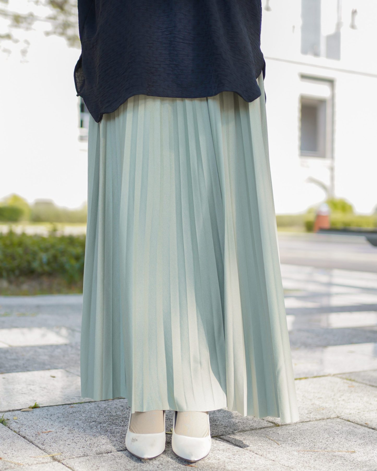 Skirt Pleated Lilie Laluna X MCC - Pistachio