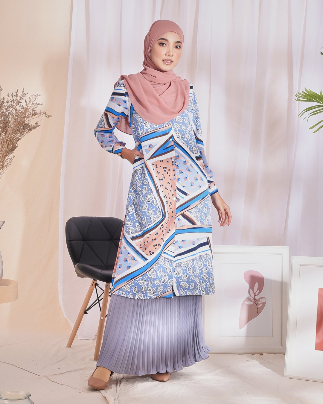 Tunic Nelia - Peachy Blue