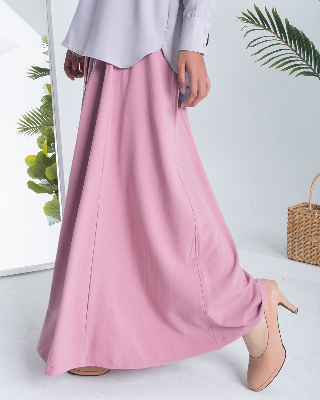 Skirt Button Reeqa - Pink