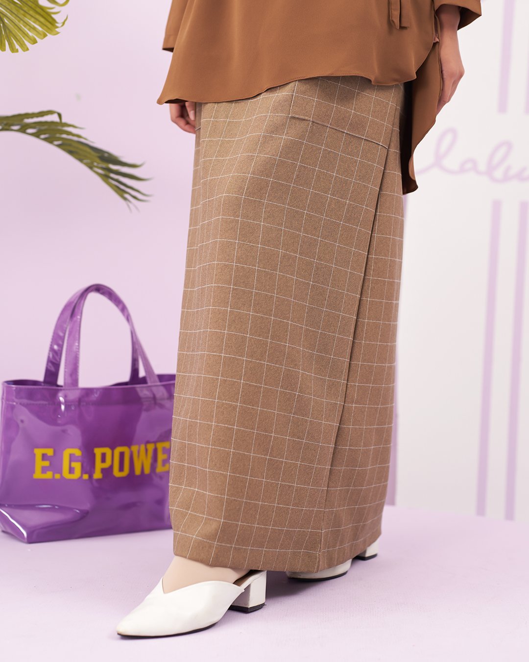Skirt Unaisa Laluna X MCC - Wood Brown