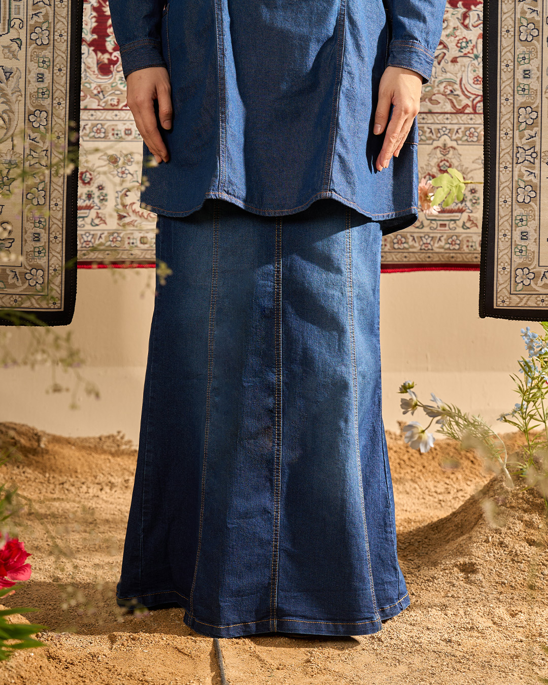 MCC Lifestyle Skirt Jeans Hessa Denim Flare Series