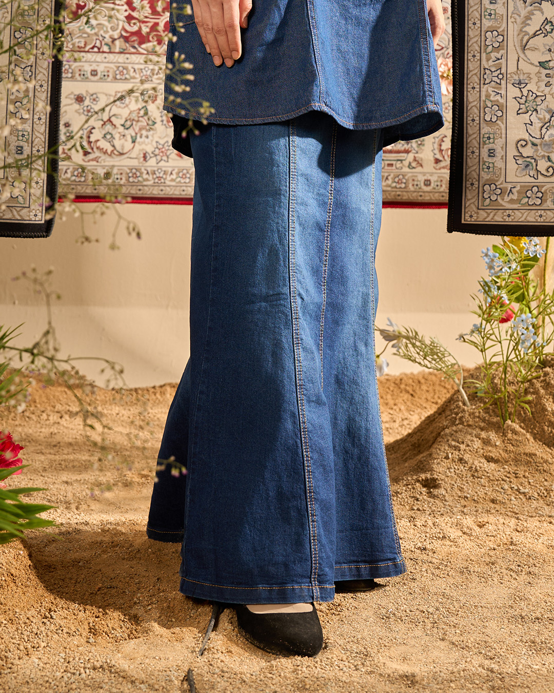 MCC Lifestyle Skirt Jeans Hessa Denim Flare Series