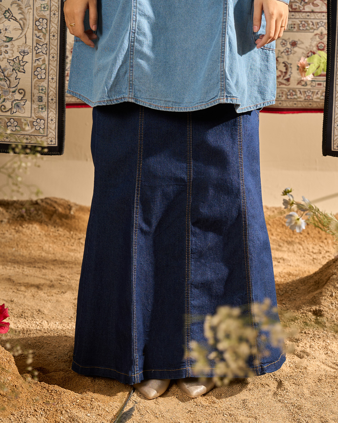 MCC Lifestyle Skirt Jeans Hessa Denim Flare Series