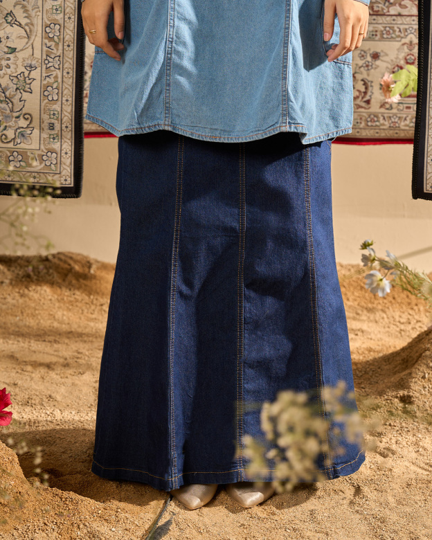 MCC Lifestyle Skirt Jeans Hessa Denim Flare Series