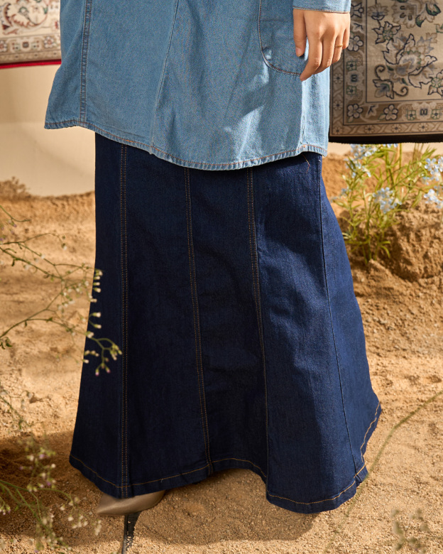 MCC Lifestyle Skirt Jeans Hessa Denim Flare Series