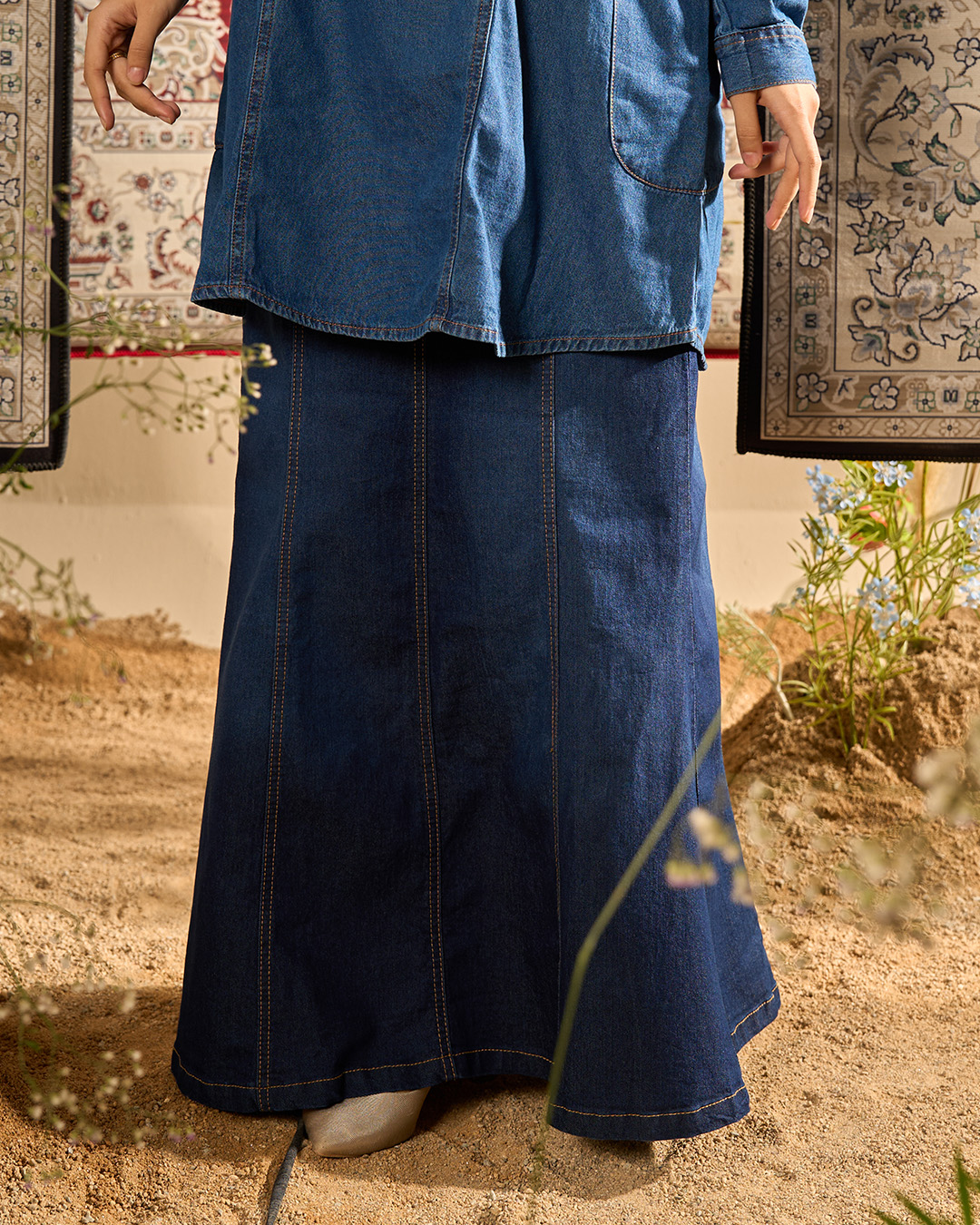 MCC Lifestyle Skirt Jeans Hessa Denim Flare Series