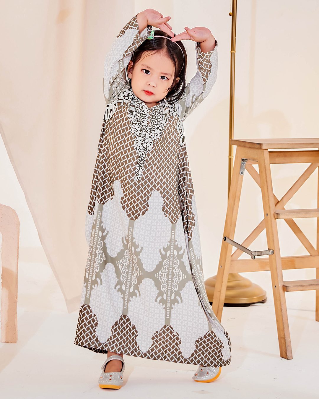 Kaftan Eshal Kids - Laurel Green