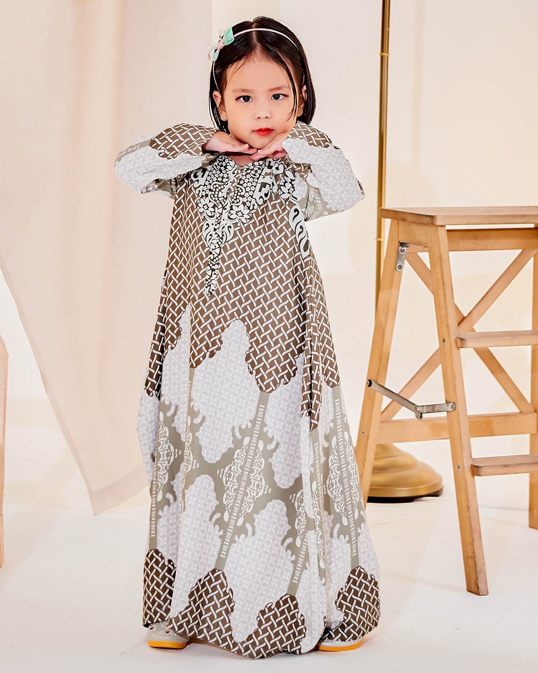 Kaftan Eshal Kids - Laurel Green