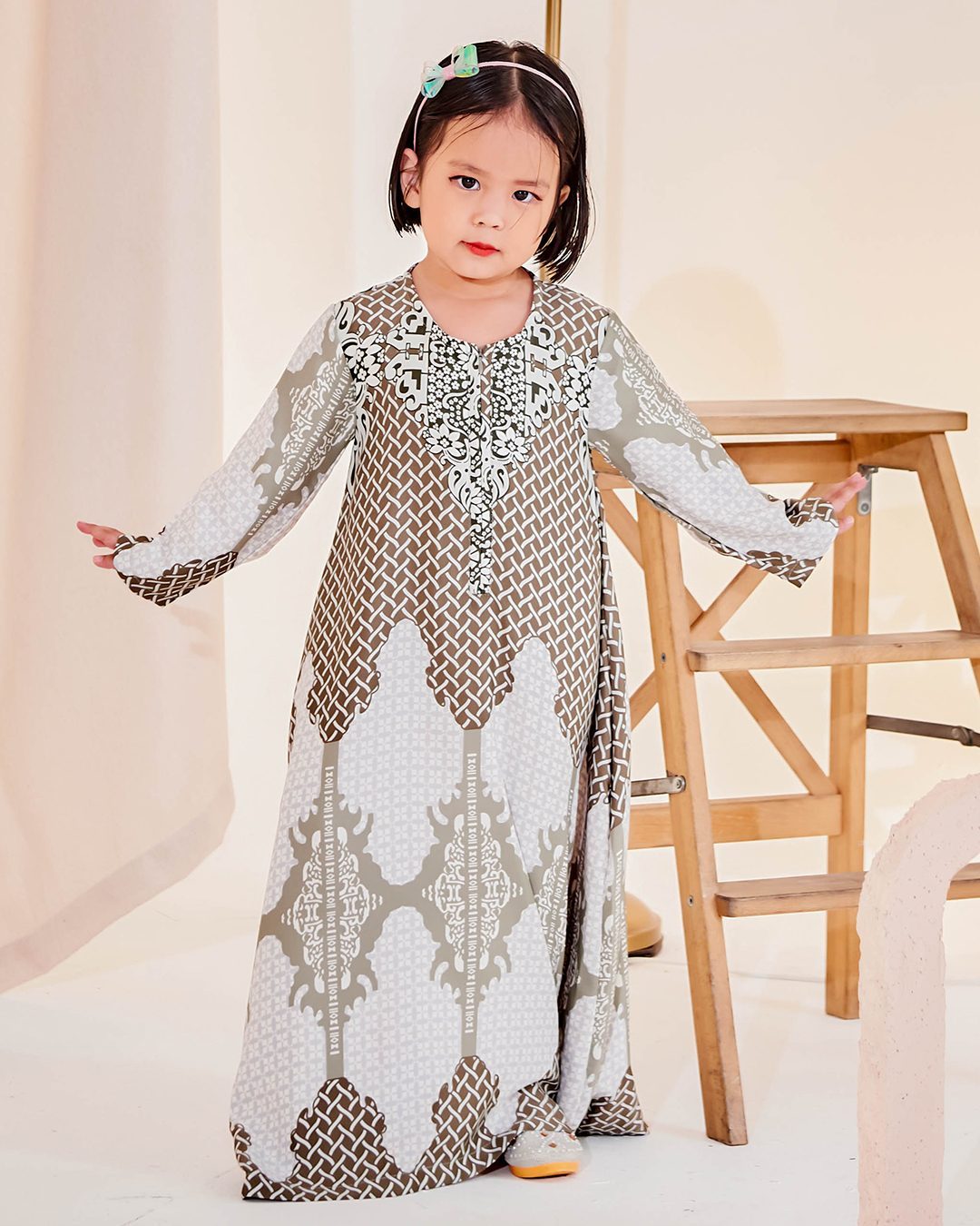Kaftan Eshal Kids - Laurel Green