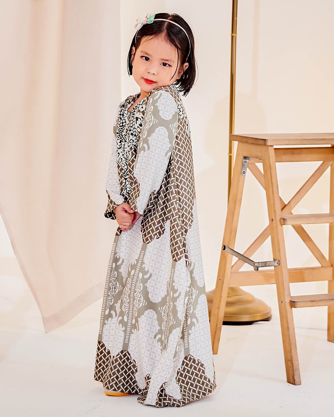 Kaftan Eshal Kids - Laurel Green