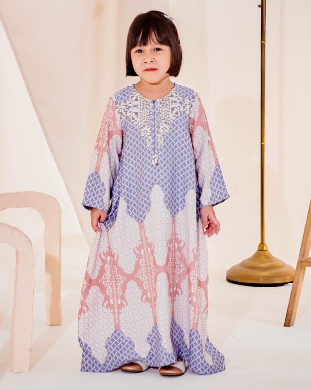 Kaftan Eshal Kids - Pigeon Blue