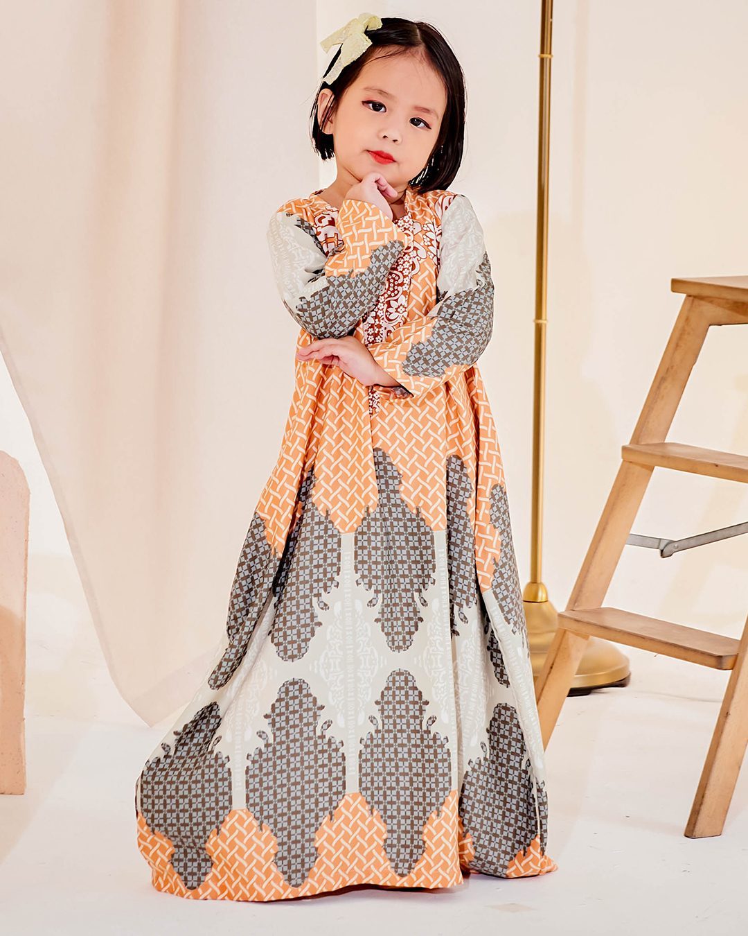 Kaftan Eshal Kids - Cadmium Orange