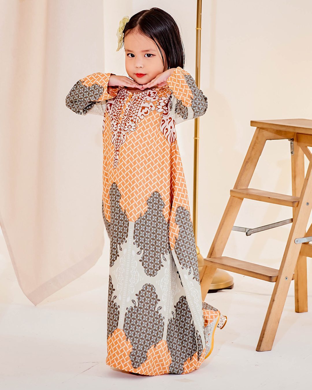 Kaftan Eshal Kids - Cadmium Orange