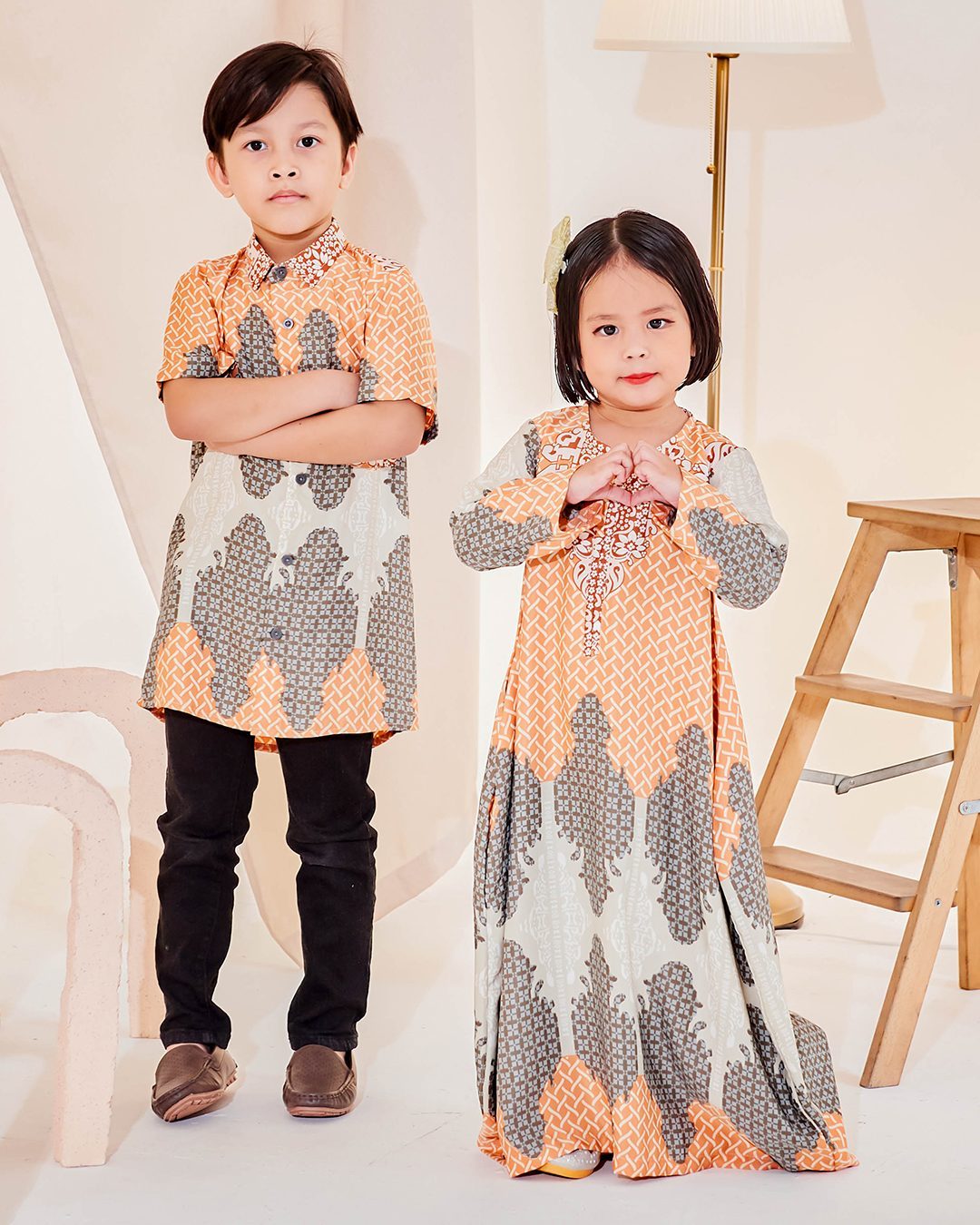 Kaftan Eshal Kids - Cadmium Orange