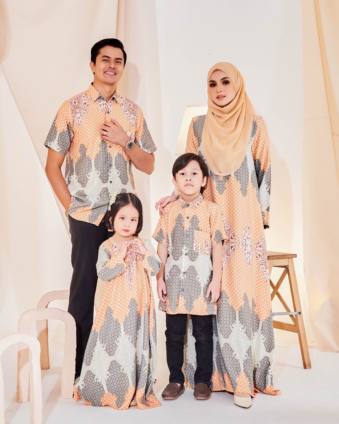 Kaftan Eshal Kids - Cadmium Orange