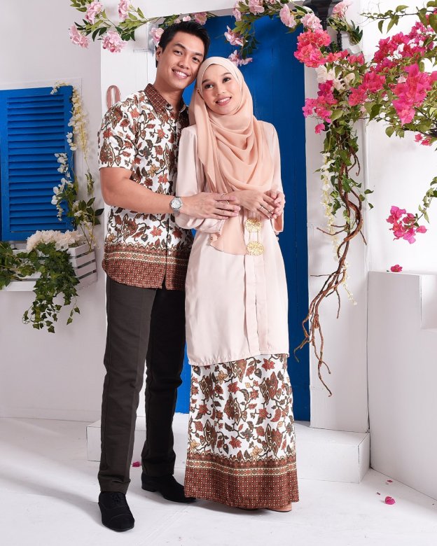 Baju Kebarung Batik Surina - Cream