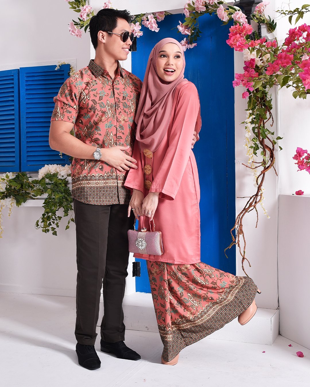Baju Kebarung Batik Surina - Orange