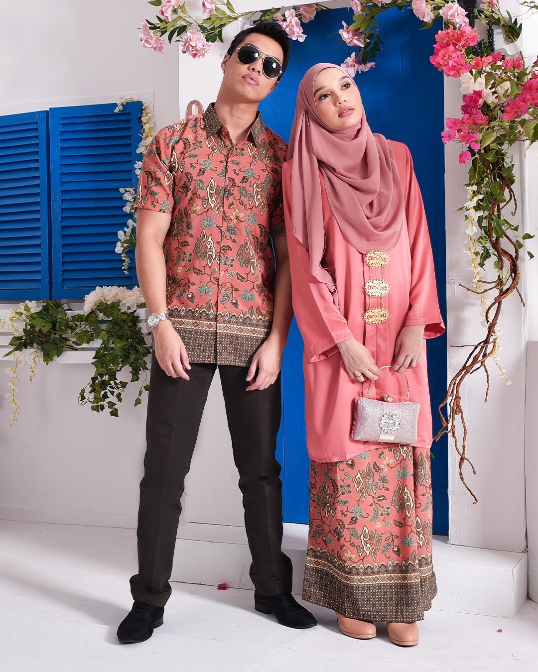 Baju Kebarung Batik Surina - Orange